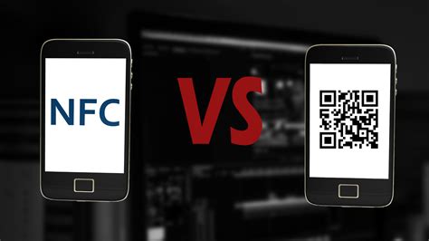 nfc tag qr code|difference between qr code and nfc.